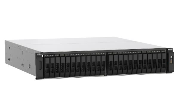 QNAP TS-h2490FU-7302P-64G (AMD EPYC, ZFS, 64GB ECC RAM, 24x 2, 5" U.2, 2x 2, 5GbE, 4x 25Gb SFP28) 