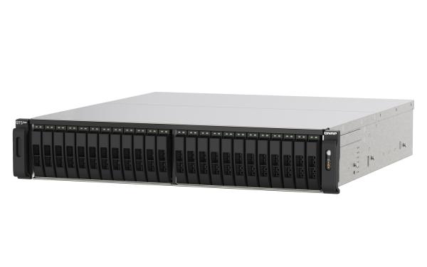 QNAP TS-h2490FU-7302P-64G (AMD EPYC, ZFS, 64GB ECC RAM, 24x 2, 5" U.2, 2x 2, 5GbE, 4x 25Gb SFP28) 