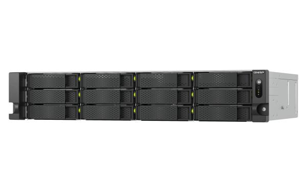 QNAP TS-h1465U-RP-8G (Intel 4core, ZFS, 8GB DDR5 RAM, 12x SATA + 2x E1.S, 1x PCIe, 2x 2, 5GbE) 