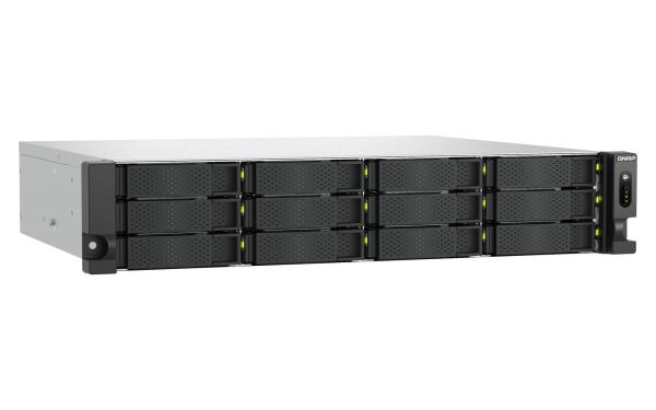 QNAP TS-h1465U-RP-8G (Intel 4core, ZFS, 8GB DDR5 RAM, 12x SATA + 2x E1.S, 1x PCIe, 2x 2, 5GbE) 
