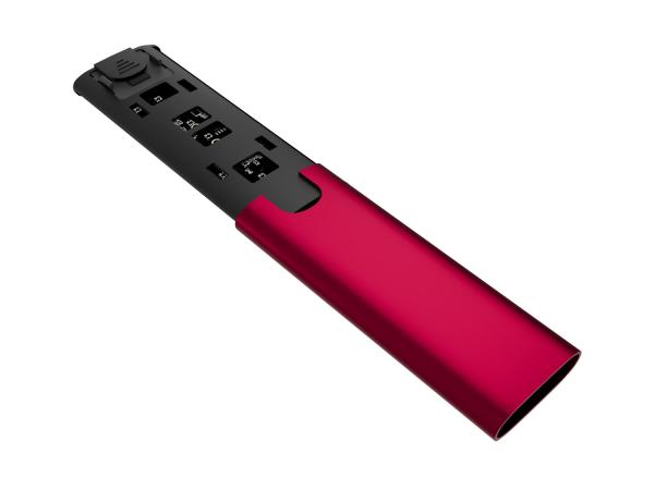 Externý box pre SSD Natec RHINO M.2 NVME LITE USB-C 3.2 GEN 2, hliníkové telo, RUBY RED 