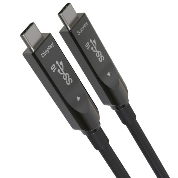 PremiumCord USB-C kábel Gen2 AOC DP1.4, 15m 