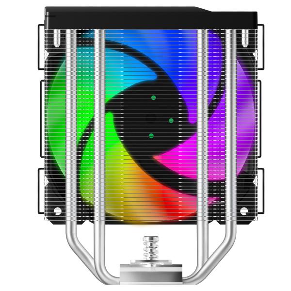EVOLVEO QuietCool7, CPU chladič s digitálnym displejom, 6x heatpipe, čierny 