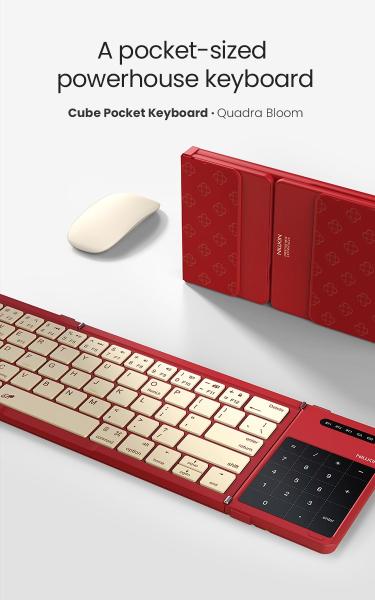 Nillkin Cube Vreckový Klávesnica Red 