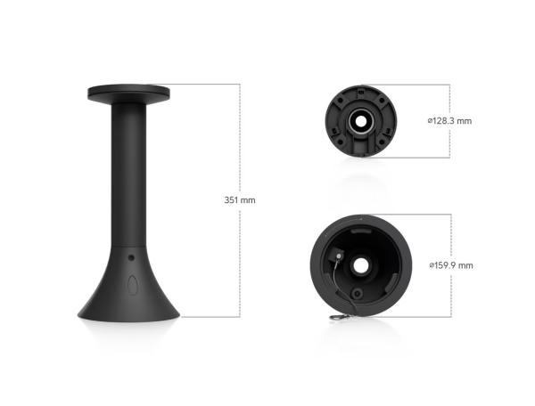 Ubiquiti UACC-AI-PTZ Precision-PM-B - AI PTZ Precision Pendant Mount, čierna 