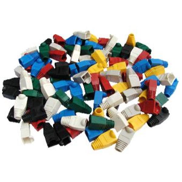 Ochrana RJ45 bublinka ŠEDÁ, väčší otvor (Cat6) 100ks