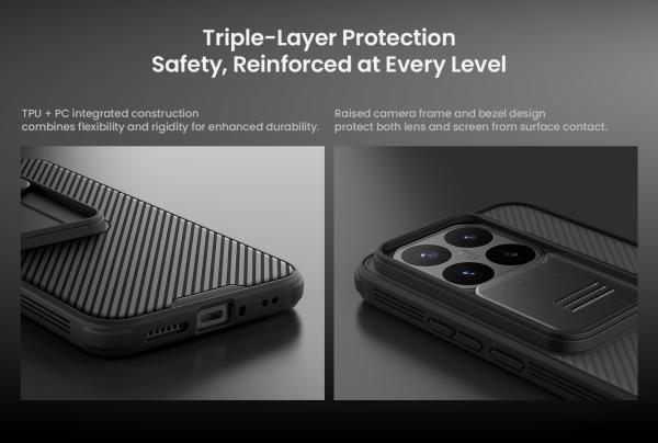 Nillkin CamShield PRO Zadný Kryt pre Xiaomi 17T Pro Transparent Black 
