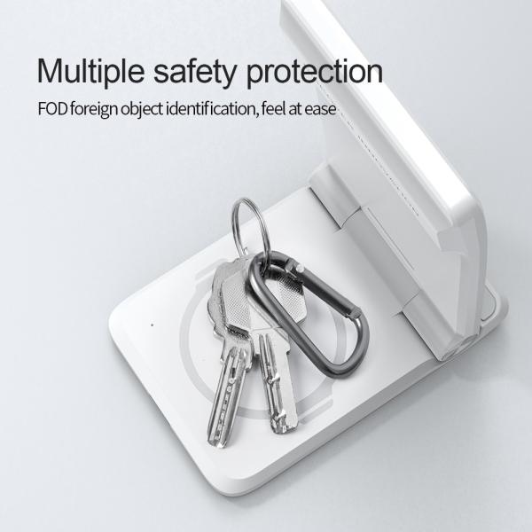 Nillkin PowerTrio 3v1 Bezdrôtová Nabíjačka MagSafe pre Samsung Watch White 