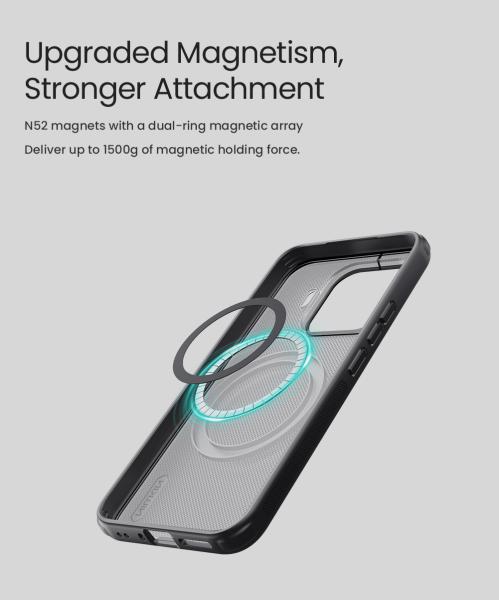 Nillkin Super Frosted PRO Magnetic Zadný Kryt pre Xiaomi 17T Pro Transparent Black 
