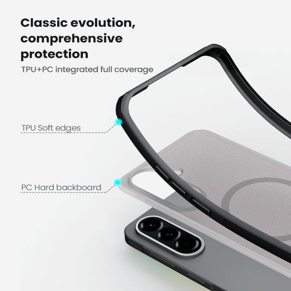 Nillkin Super Frosted PRO Magnetic Zadný Kryt pre Samsung Galaxy A57 Transparent Black 