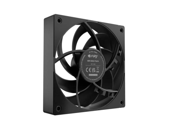 Ventilátor FURY SAI S12 PWM, 3-Pack, Čierny 