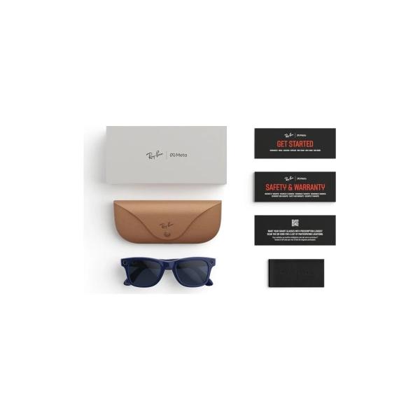 Meta Ray-Ban Gen2 Wayfarer, Shiny Cosmic Blue/ Clear/ SapphireTransitions (Large) 