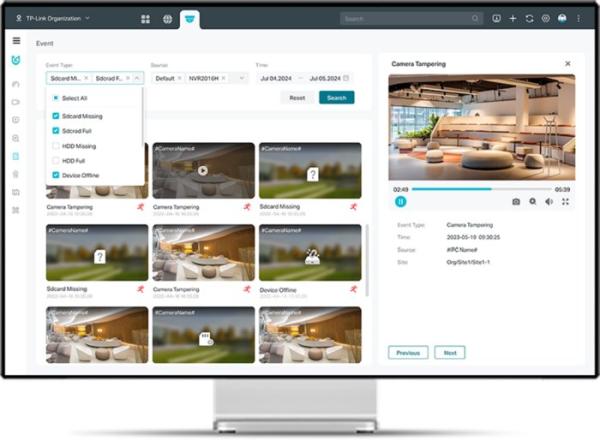 VIGI cloud VMS 3 basic license for a camera 