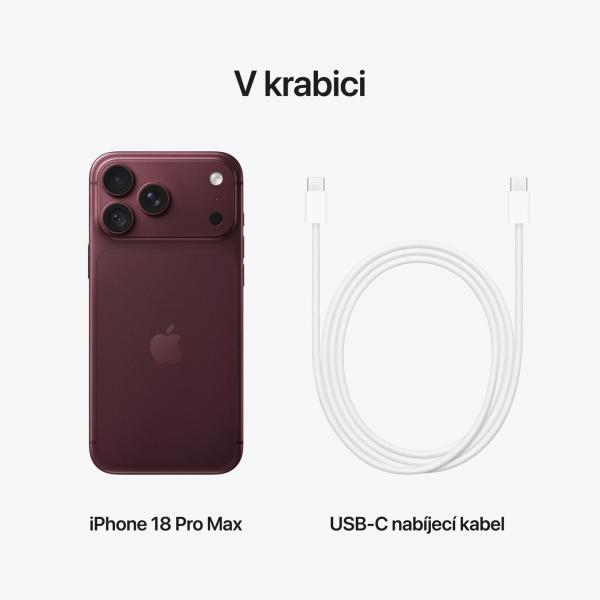 Apple iPhone 18 Pro Max/ 2TB/ Burgundská červená 