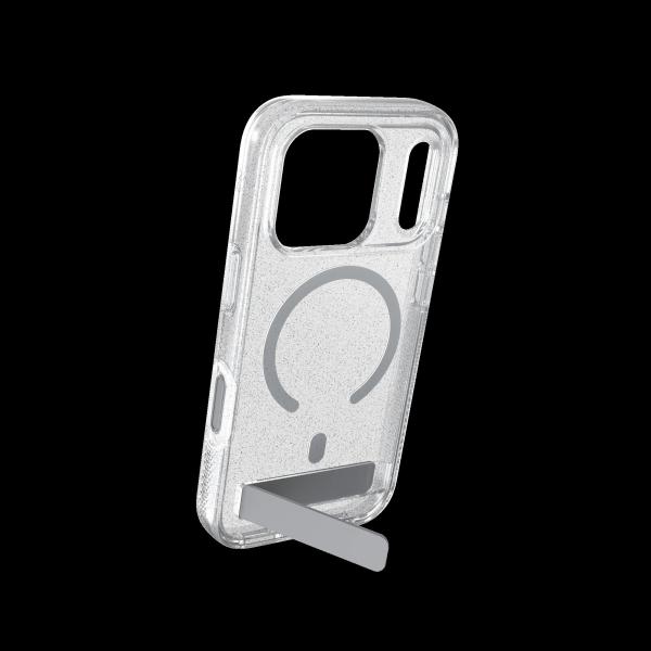 Case Milan Snap with Kickstand pre Apple iPhone 18 Pro / 17 Pro - Glitter Silver 