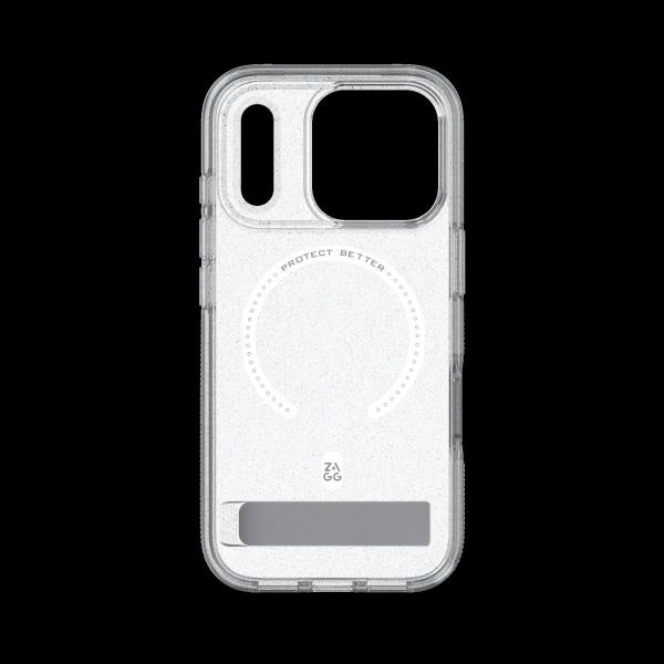 Case Milan Snap with Kickstand pre Apple iPhone 18 Pro / 17 Pro - Glitter Silver 