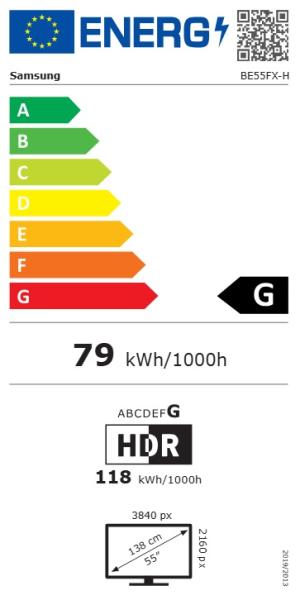 Samsung/ BE55FX-H/ 54, 6"/ 4K UHD/ Čierna 