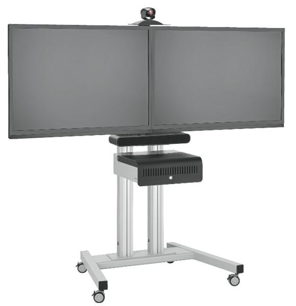 Vogel"s PFT8530S pojazdný podstavec Connect-it Floor strieborný 