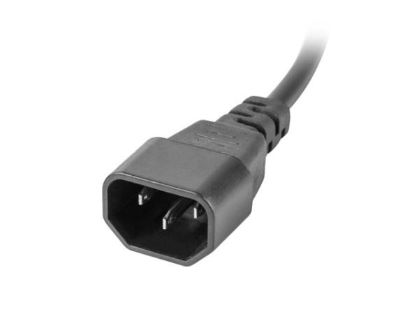 NAPÁJACÍ PANEL (PDU) 19" LANBERG 1U 10A 2m 10X IEC C13 ZÁSUVKA ČIERNA C14 