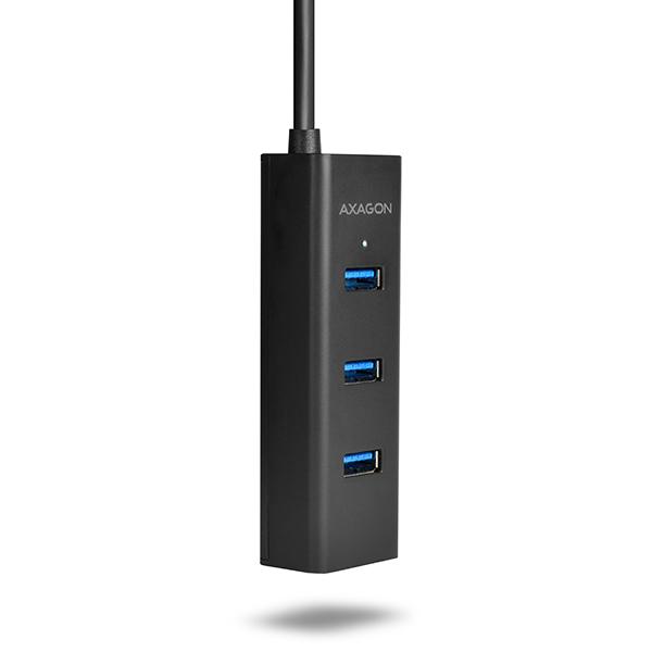AXAGON HUE-S2BP, 4x USB 3.0 CHARGING hub, vr. AC adaptéra, kábel USB-A 1.2m 