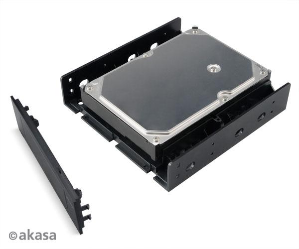 AKASA 3.5"/ SSD/ HDD adaptér do 5, 25" pozície 