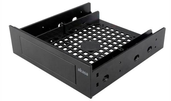AKASA 3.5"/ SSD/ HDD adaptér do 5, 25" pozície
