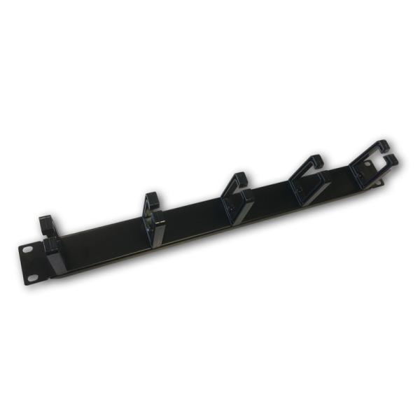 19" vyväzovací panel 1U 5x tvrdé plast. oko 3x6cm