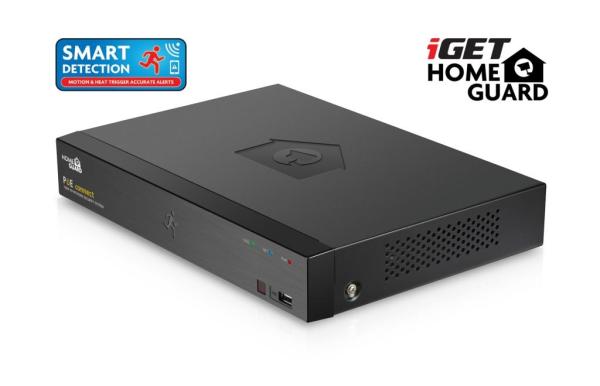iGET HGNVK85304 - Kamerový PoE FullHD set, 8CH NVR + 4x IP 1080p kamera, SMART detekcia, W/ M/ Andr/ iOS 