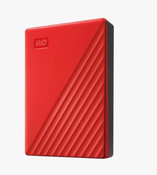 WD My Passport/ 4TB/ HDD/ Externý/ 2.5"/ Červená/ 3R 