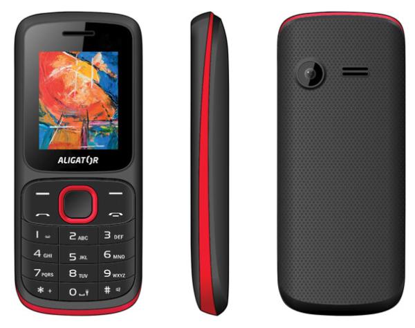 ALIGATOR D210 Dual sim čierno-červený 