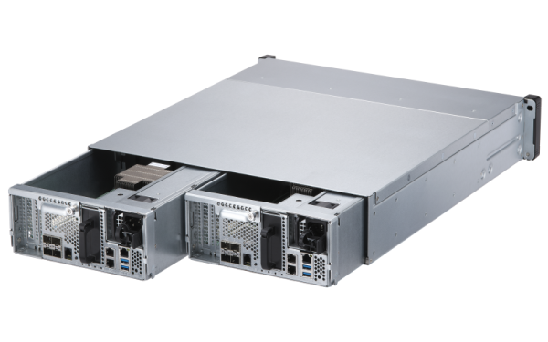 QNAP ES2486dc-2142IT-128G (all-flash ZFS NAS, duálny radič, 2x Xeon, 2x 64GB RAM, 24x 2, 5" SAS) 