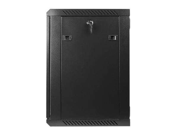 Nástenný rack 19"" 12U 600X450mm čierny flat pack 