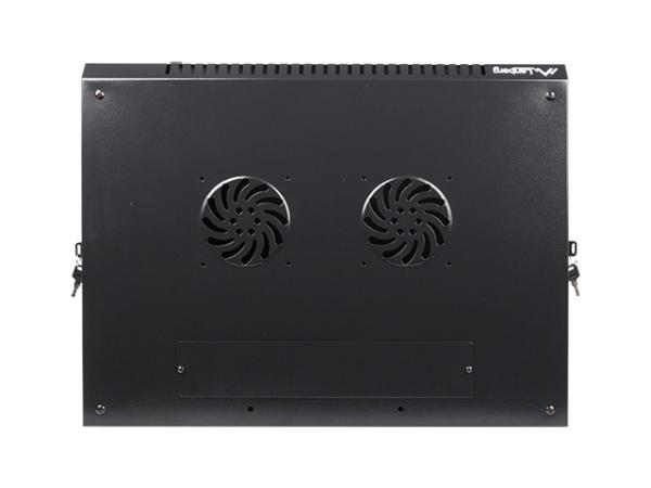 Nástenný rack 19"" 12U 600X450mm čierny flat pack 