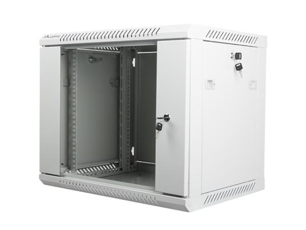 Nástenný rack 19"" 9U 600X450mm sivý flat pack