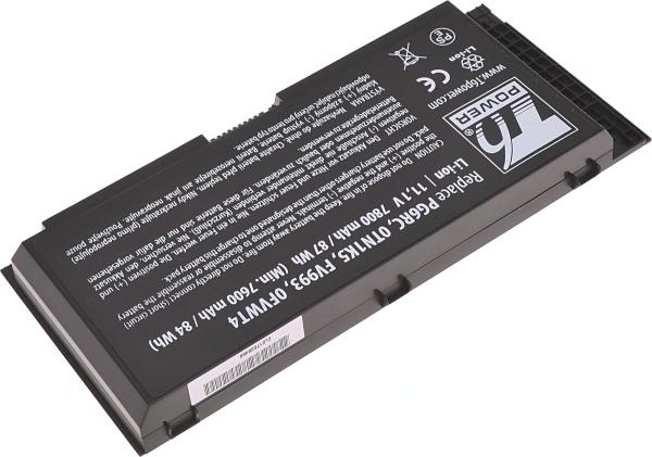 Batéria T6 Power pre Dell Precision M6700, M6800, M4800, 7800mAh, 87Wh, 9cell 