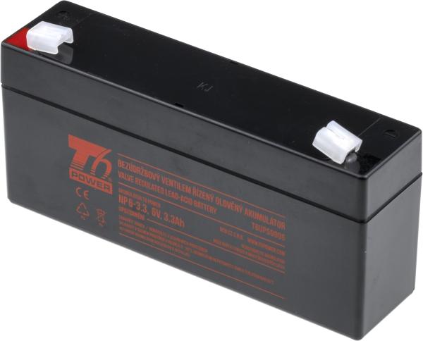 Akumulátor T6 Power NP6-3.3, 6V, 3, 3 Ah, F1