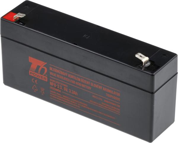 Akumulátor T6 Power NP6-3.3, 6V, 3, 3 Ah, F1