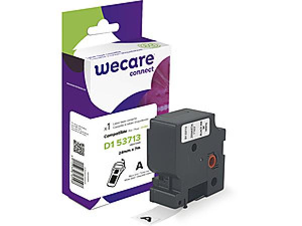 WECARE ARMOR páska kompatibilná s DYMO S0720930, Black/ White, 24mm*7m