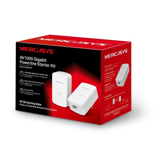 Mercusys MP500 KIT AV1000 Gb Powerline Starter Kit 
