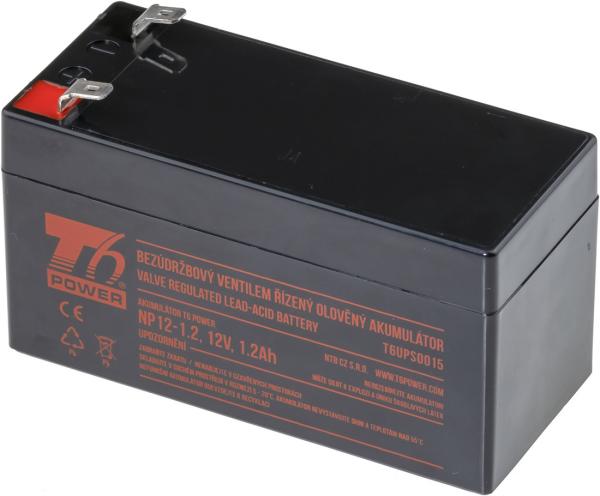 Akumulátor T6 Power NP12-1.2, 12V, 1, 2Ah, F1