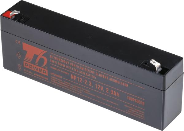 Akumulátor T6 Power NP12-2.3, 12V, 2, 3Ah, F1
