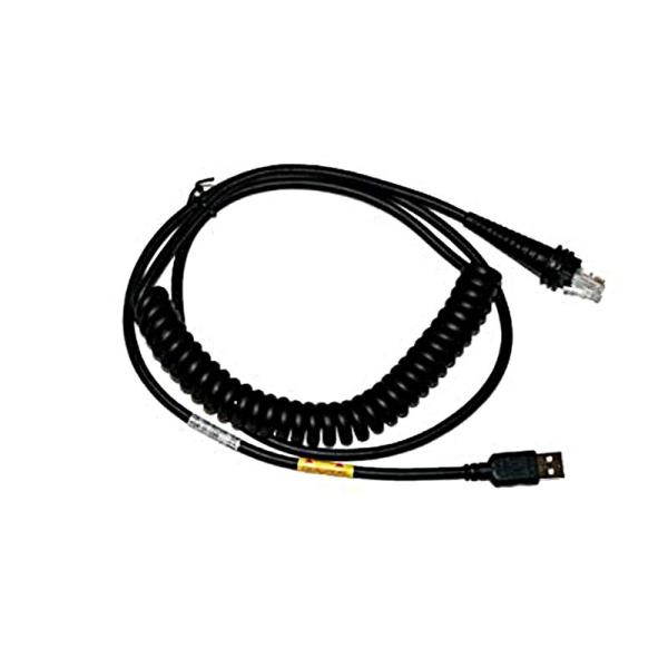 USB kábel, 12V locking, 3m, krútený, 5V hosť powe