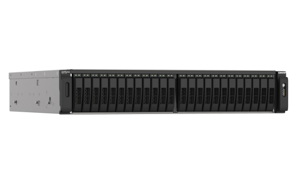 QNAP TS-h2490FU-7232P-256G (EPYC 3, 2 GHz, ZFS, 256 GB ECC RAM, 24 x 2, 5" U.2, 2 x 2, 5 GbE, 4 x 25 GbE) 