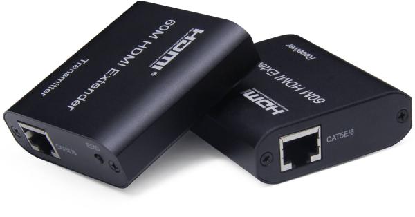 PremiumCord HDMI extender na 60m FULL HD 1080p cez jeden kábel Cat5e/ 6/ 6a/ 7, EDID nastavenia