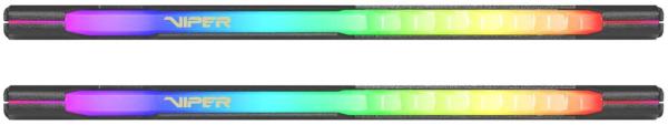 Patriot Viper/ DDR4/ 64GB/ 3600MHz/ CL20/ 2x32GB/ RGB/ Black 