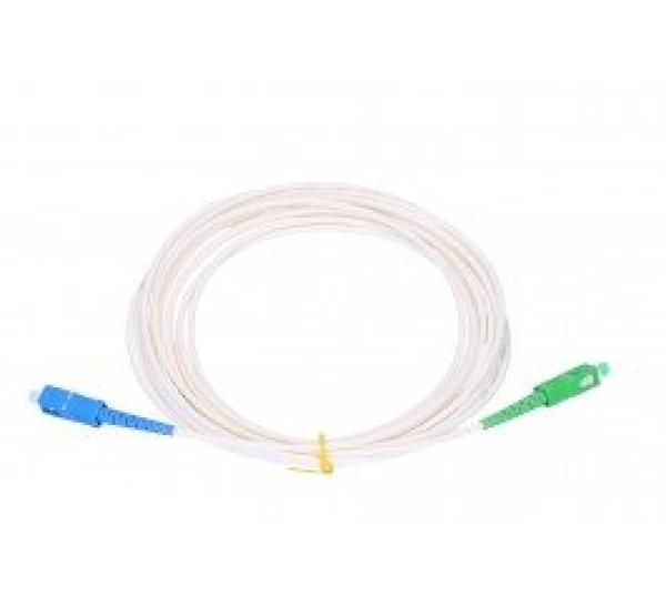 SC/ APC - SC/ UPC simplex 9/ 125 SM 1m arm.biely 3mm B3 LSZH