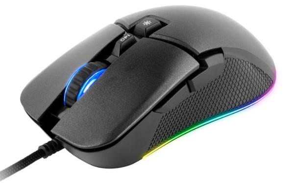 C-TECH Dawn/ Herná/ Optická/ Pre pravákov/ 6 400 DPI/ Drôtová USB/ Čierna 