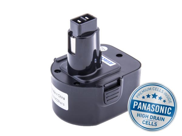 Batéria AVACOM BLACK & DECKER A9252 Ni-Mh 12V 3000mAh, články PANASONIC