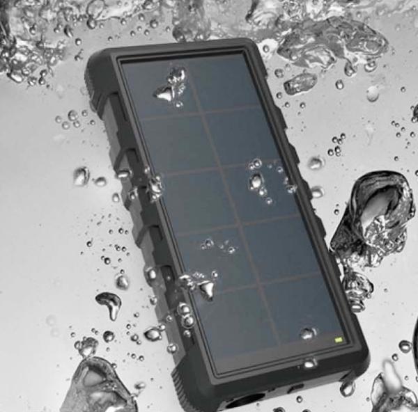 Solárna powerbanka VIKING W24W 24000mAh, QC3.0, bezdrôtové nabíjanie 