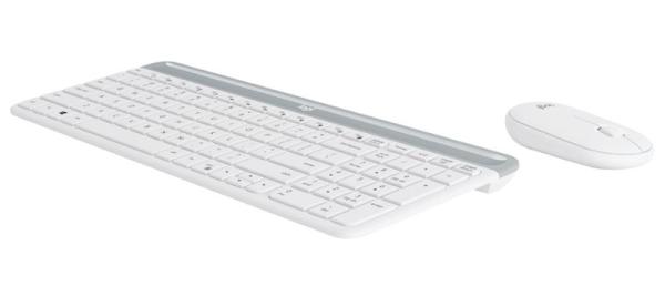 PROMO set Logitech slim Wireless MK470 - white, US 